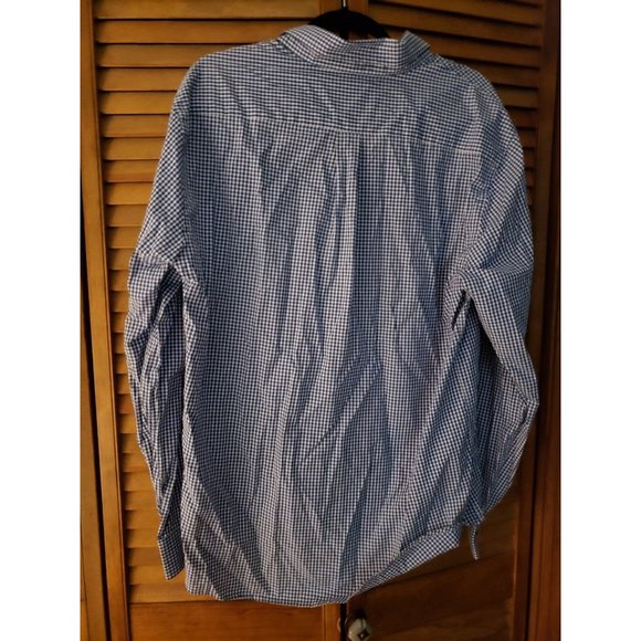Corcini Mens Blue/white Gingham Button Down Size L - Picture 3 of 3